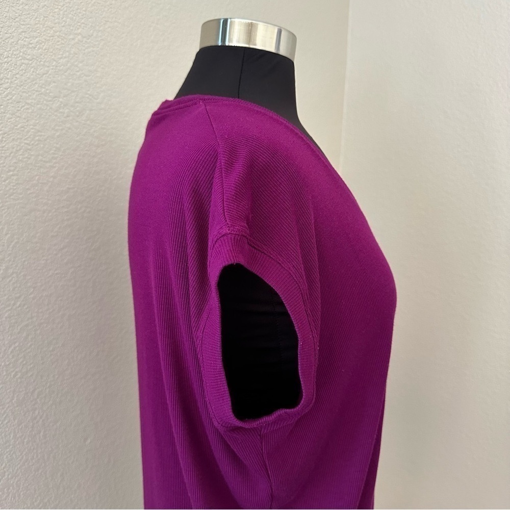 Athleta CLOUDLIGHT RIB STRATUS Exotic Fuchsia T-Shirt Size S - Picture 6 of 14